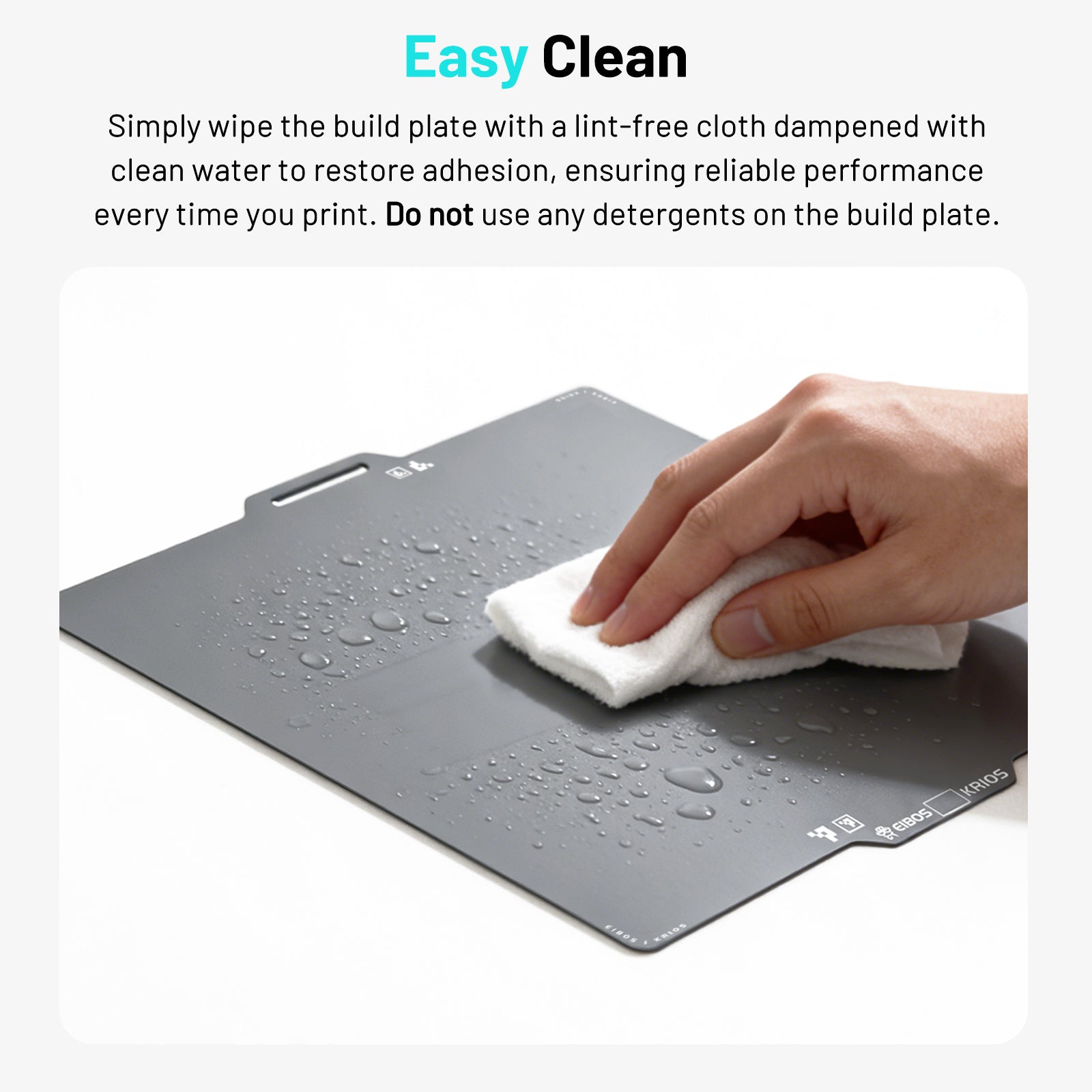 EIBOS Cold Build Plate KRIOS for Bambu X2D/P1S/P1P/P2S/X1C/X1E/A1 mini/A1 & Snapmaker U1 Printers