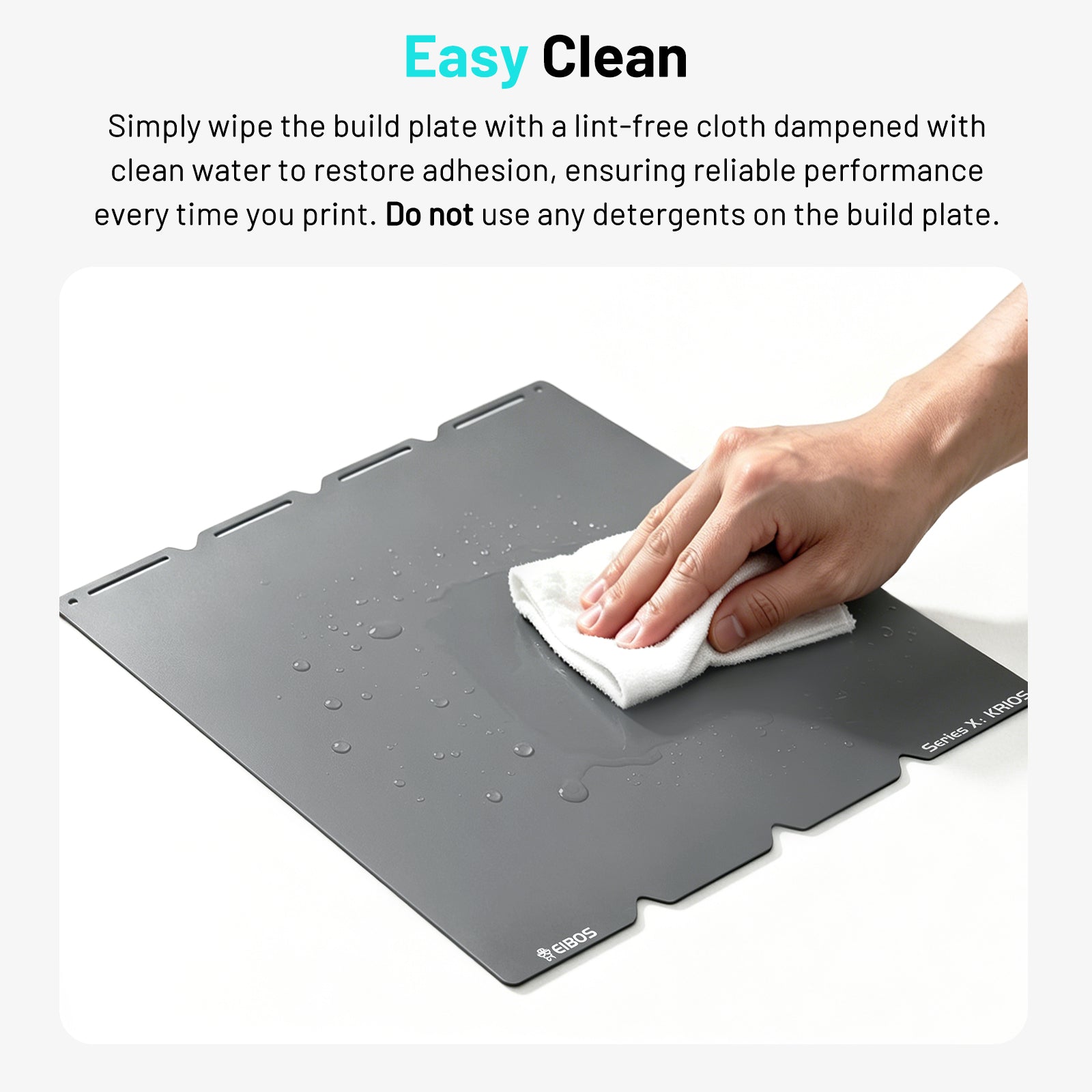 EIBOS Cold Build Plate KRIOS for Snapmaker U1 3D Printer