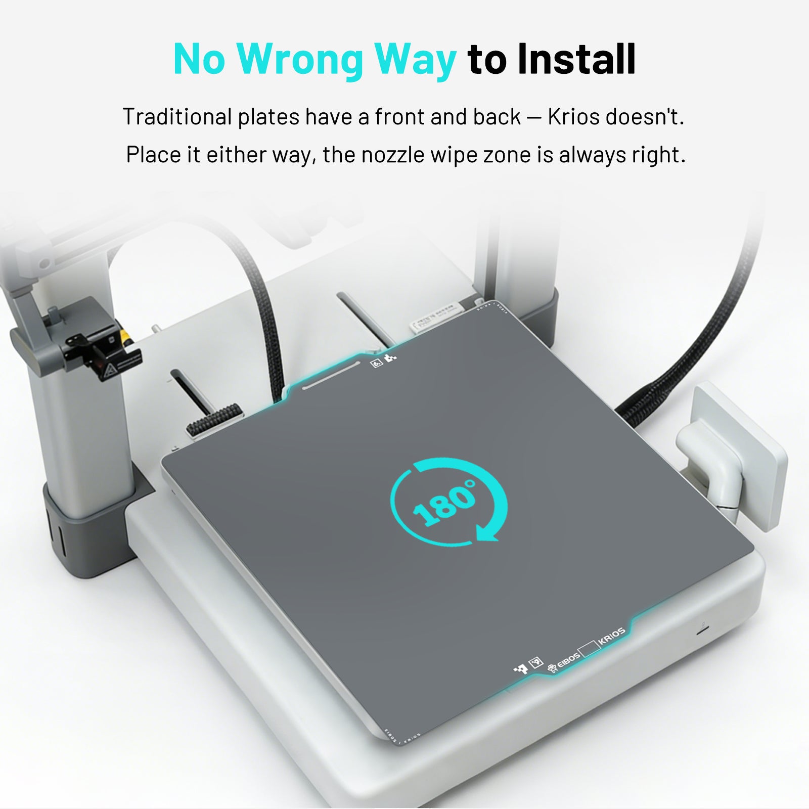 EIBOS Cold Build Plate KRIOS for Bambu X2D/P1S/P1P/P2S/X1C/X1E/A1 mini/A1/H2D/H2C/H2S Printers