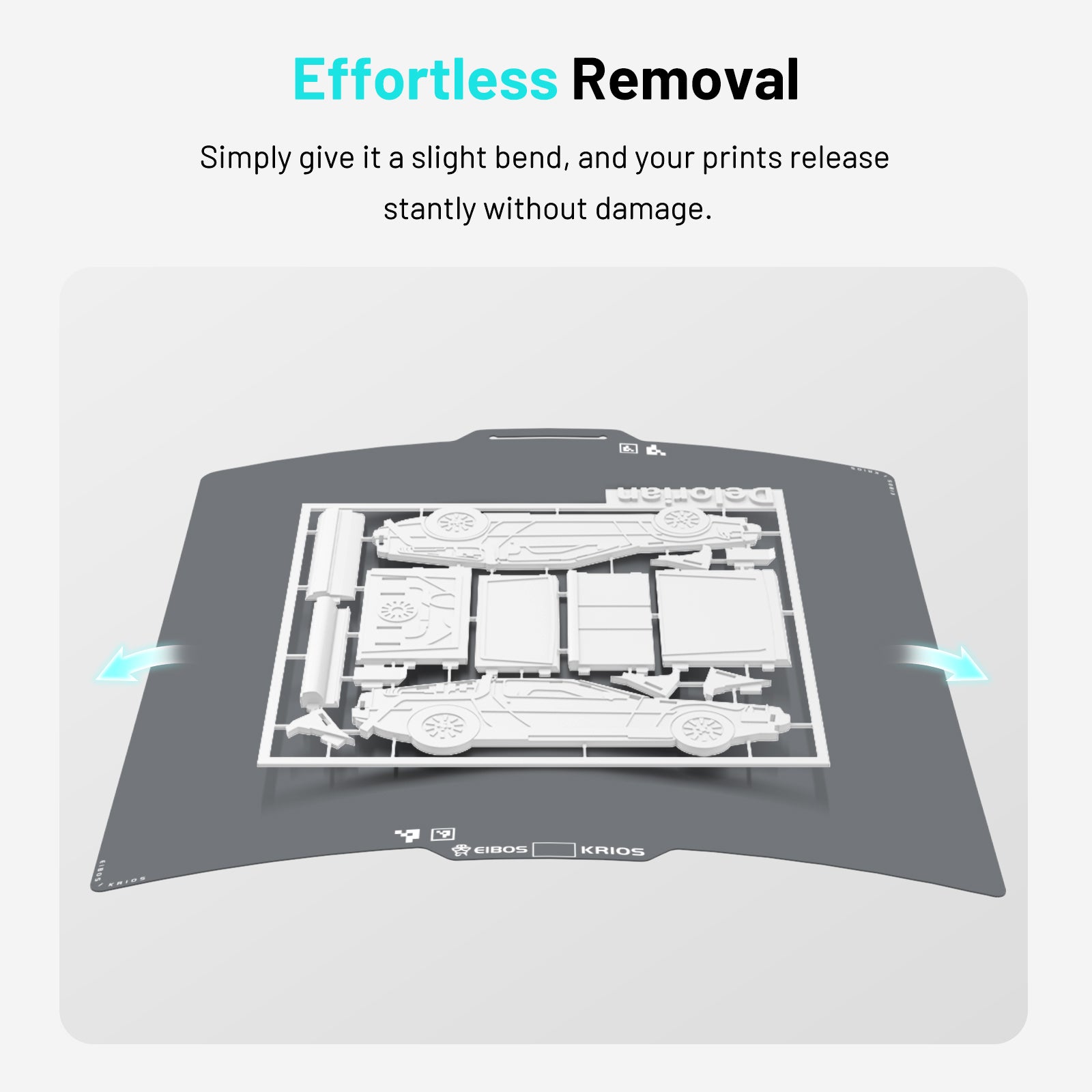 EIBOS Cold Build Plate KRIOS for Bambu X2D/P1S/P1P/P2S/X1C/X1E/A1