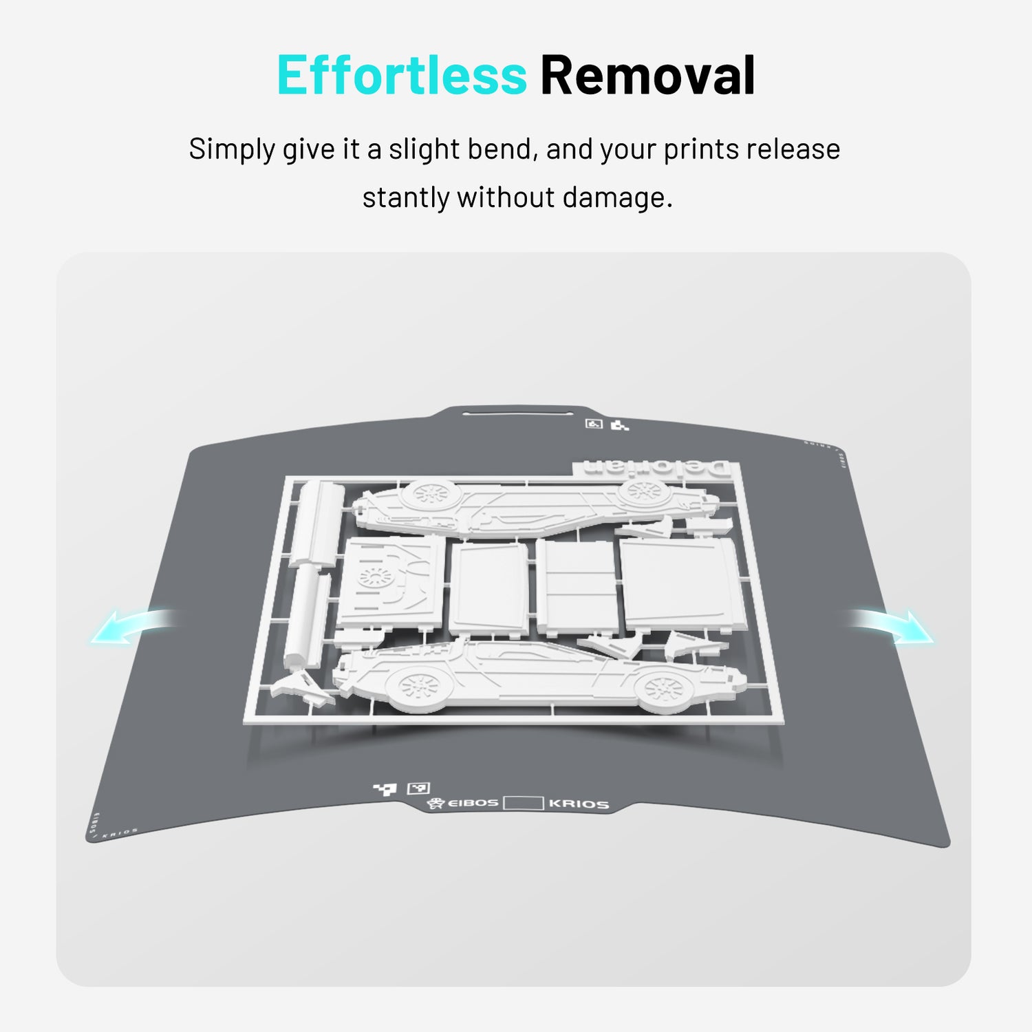 EIBOS Cold Build Plate KRIOS for Bambu X2D/P1S/P1P/P2S/X1C/X1E/A1 mini/A1 &amp; Snapmaker U1 Printers