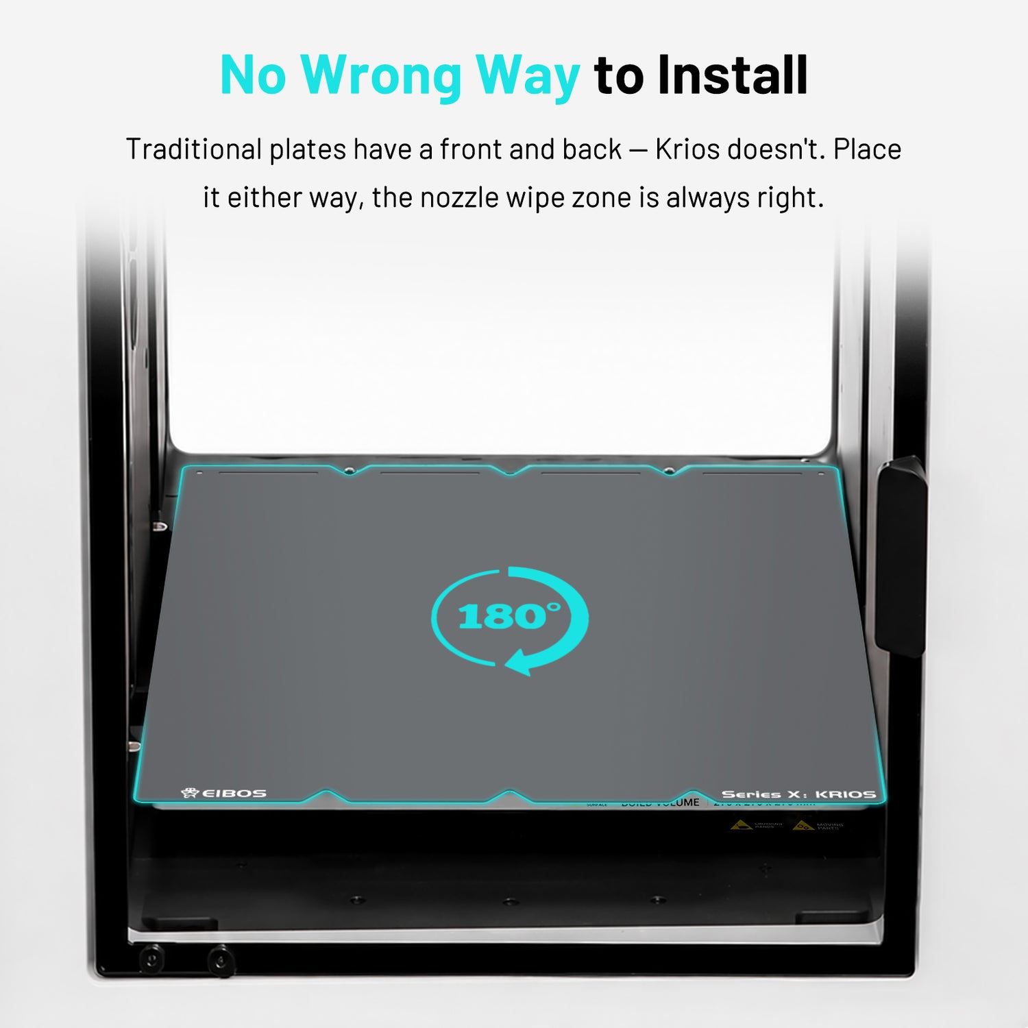 EIBOS Cold Build Plate KRIOS for  Snapmaker U1 3D Printer