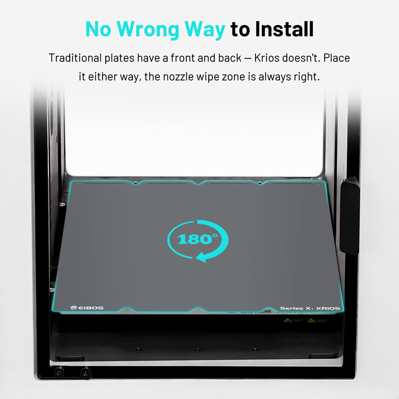 EIBOS Cold Build Plate KRIOS for  Snapmaker U1 3D Printer