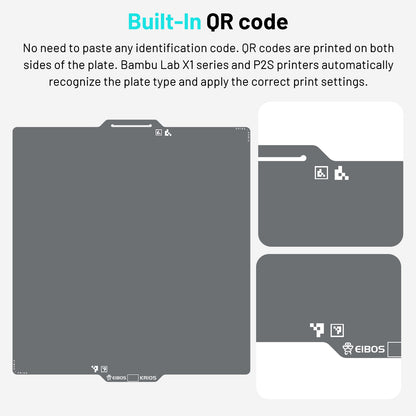 EIBOS Cold Build Plate KRIOS for Bambu X2D/P1S/P1P/P2S/X1C/X1E/A1 mini/A1 &amp; Snapmaker U1 Printers