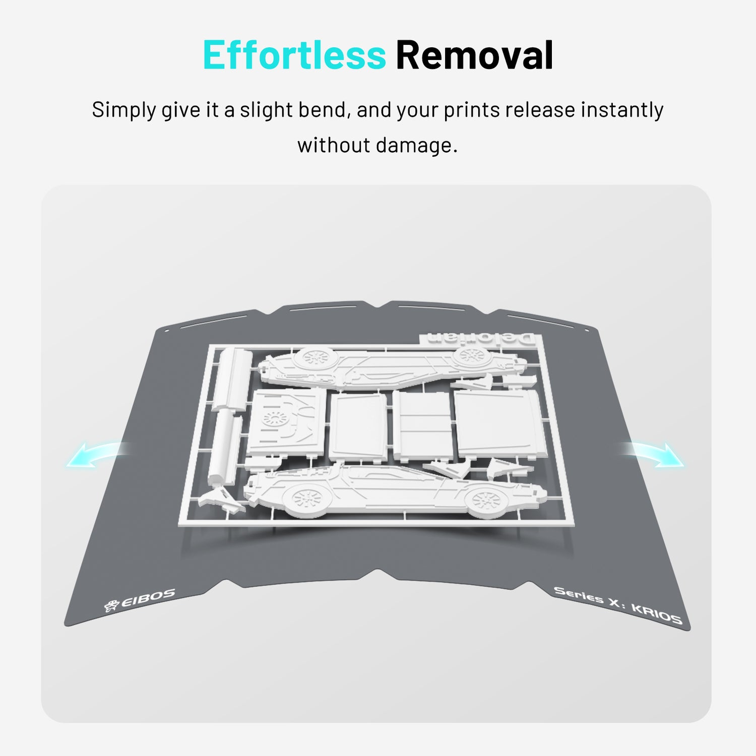 EIBOS Cold Build Plate KRIOS for  Snapmaker U1 3D Printer