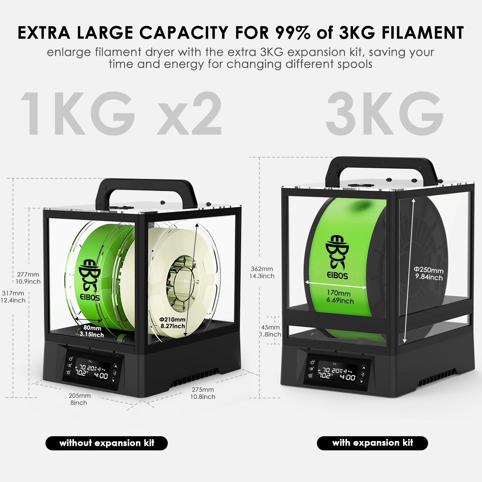 EIBOS 3D Filament Dryer Polyphemus