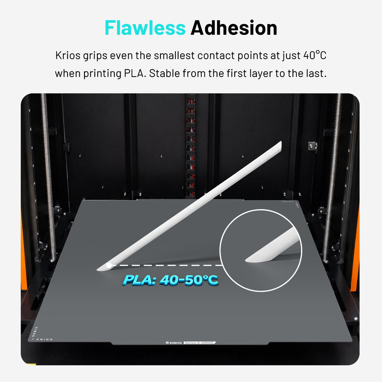 EIBOS Cold Build Plate KRIOS for Prusa XL/Core one 3D Printers